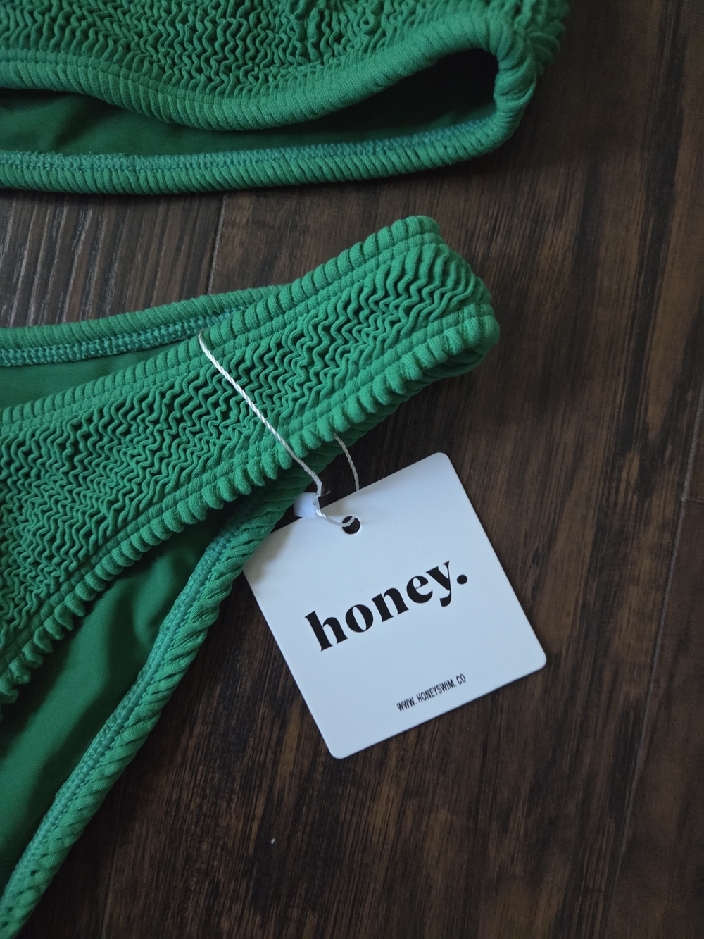 Honey Swim Kelly Green Luxe Bikini Set - Picture 4 of 8
